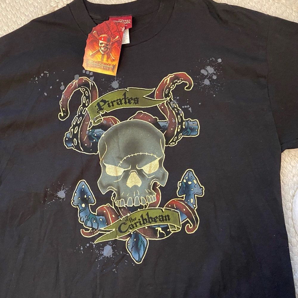 Vintage Pirates of the Caribbean Promo Shirt Size XL New with Tags - Picture 2 of 5